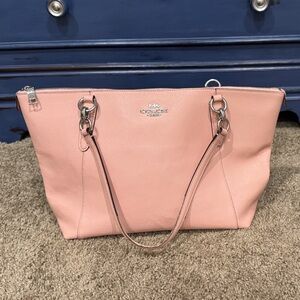 Coach Blush Pink Leather Tote